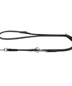 COLLAR Rundsyet læder Hundesnor Sort
