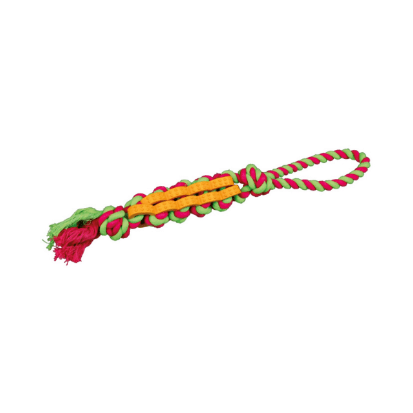TRIXIE Hundelegetøj Denta Fun Twisted Tov Naturgummi - 37cm